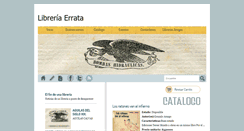 Desktop Screenshot of libreriaerrata.com
