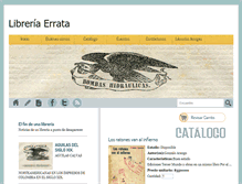 Tablet Screenshot of libreriaerrata.com